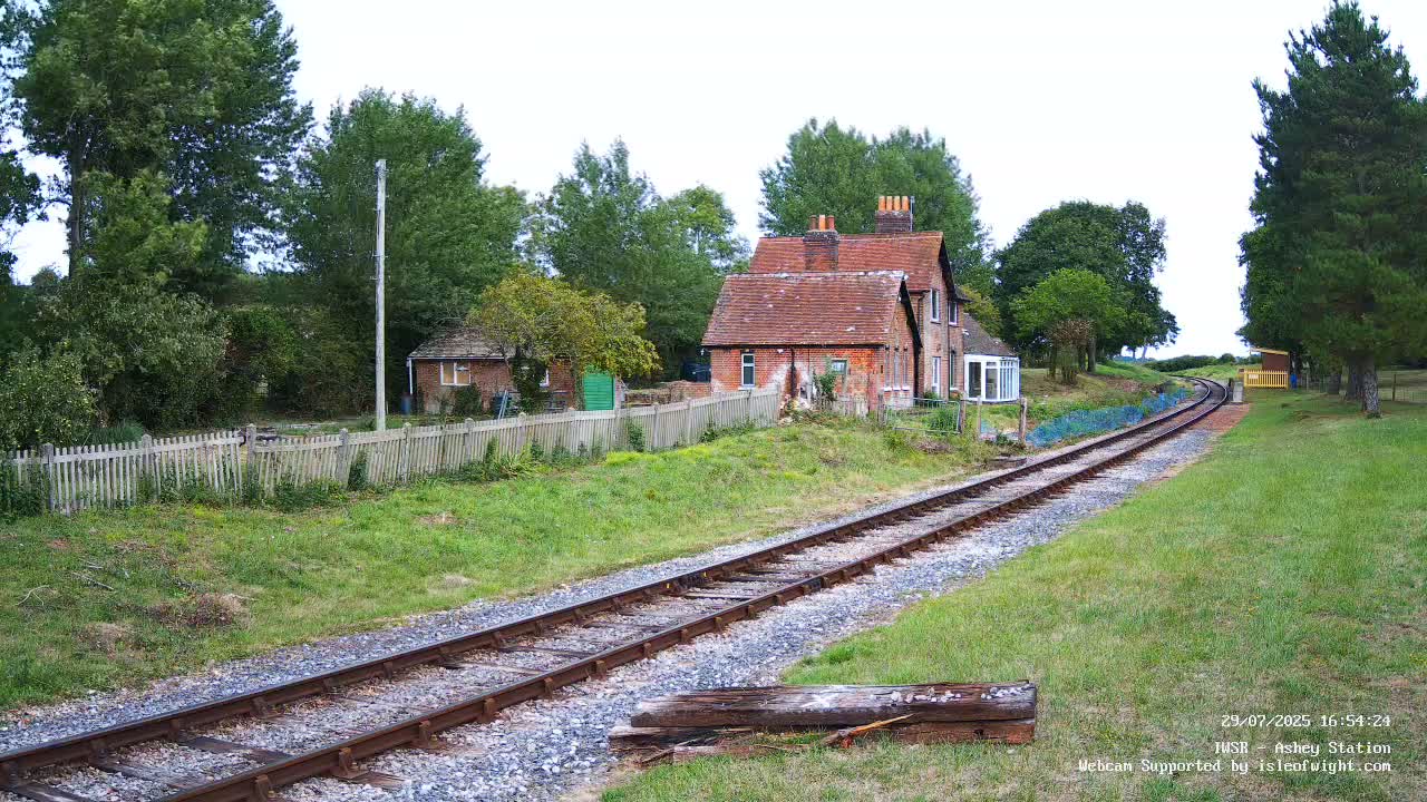 Isle of Wight Steam Railway, Ashey Station Live Cam -  Ashey, Isle of Wight, South East, England, United Kingdom