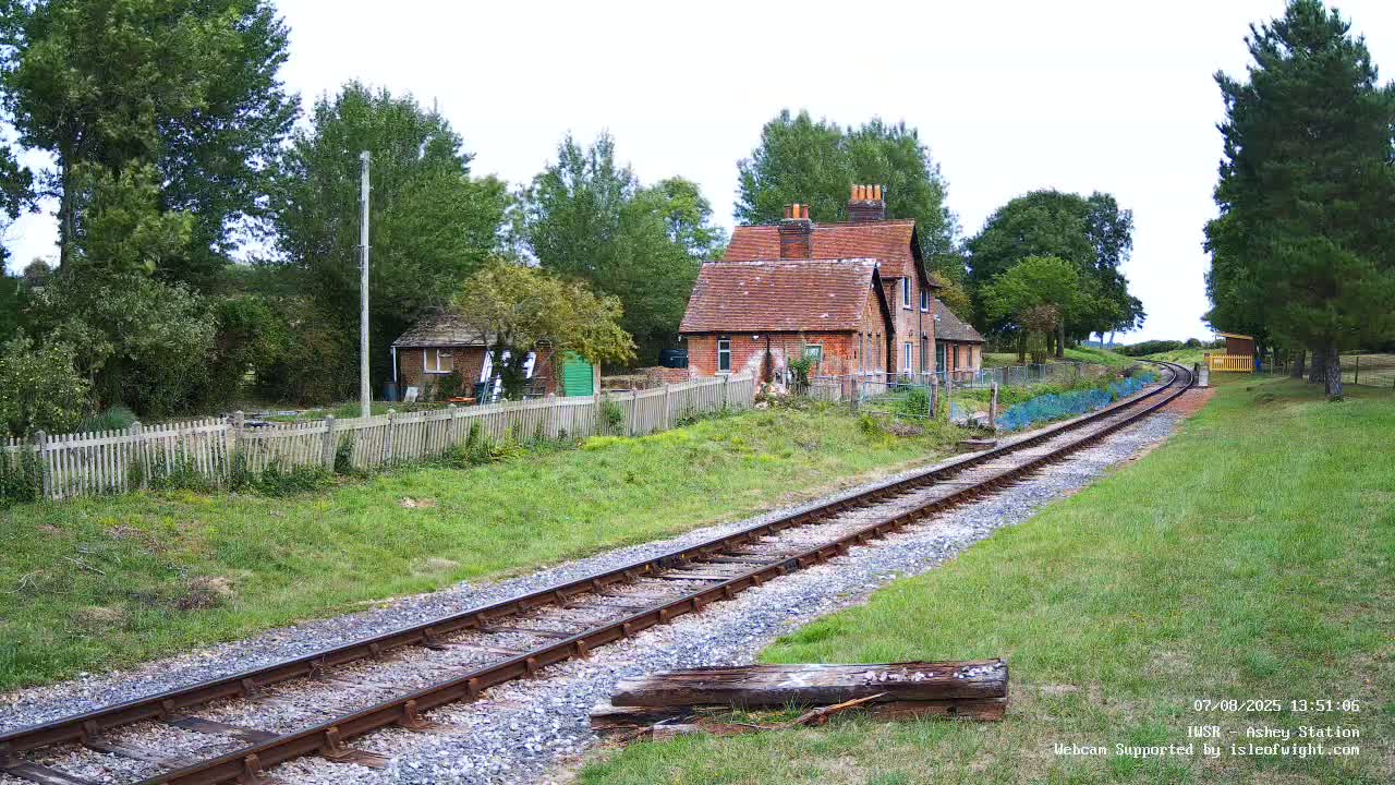 Isle of Wight Steam Railway, Ashey Station Live Cam -  Ashey, Isle of Wight, South East, England, United Kingdom