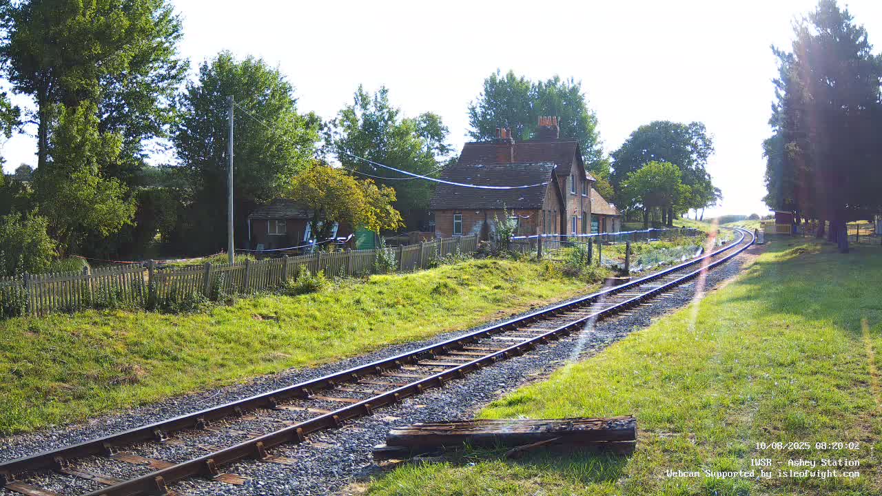 Isle of Wight Steam Railway, Ashey Station Live Cam -  Ashey, Isle of Wight, South East, England, United Kingdom