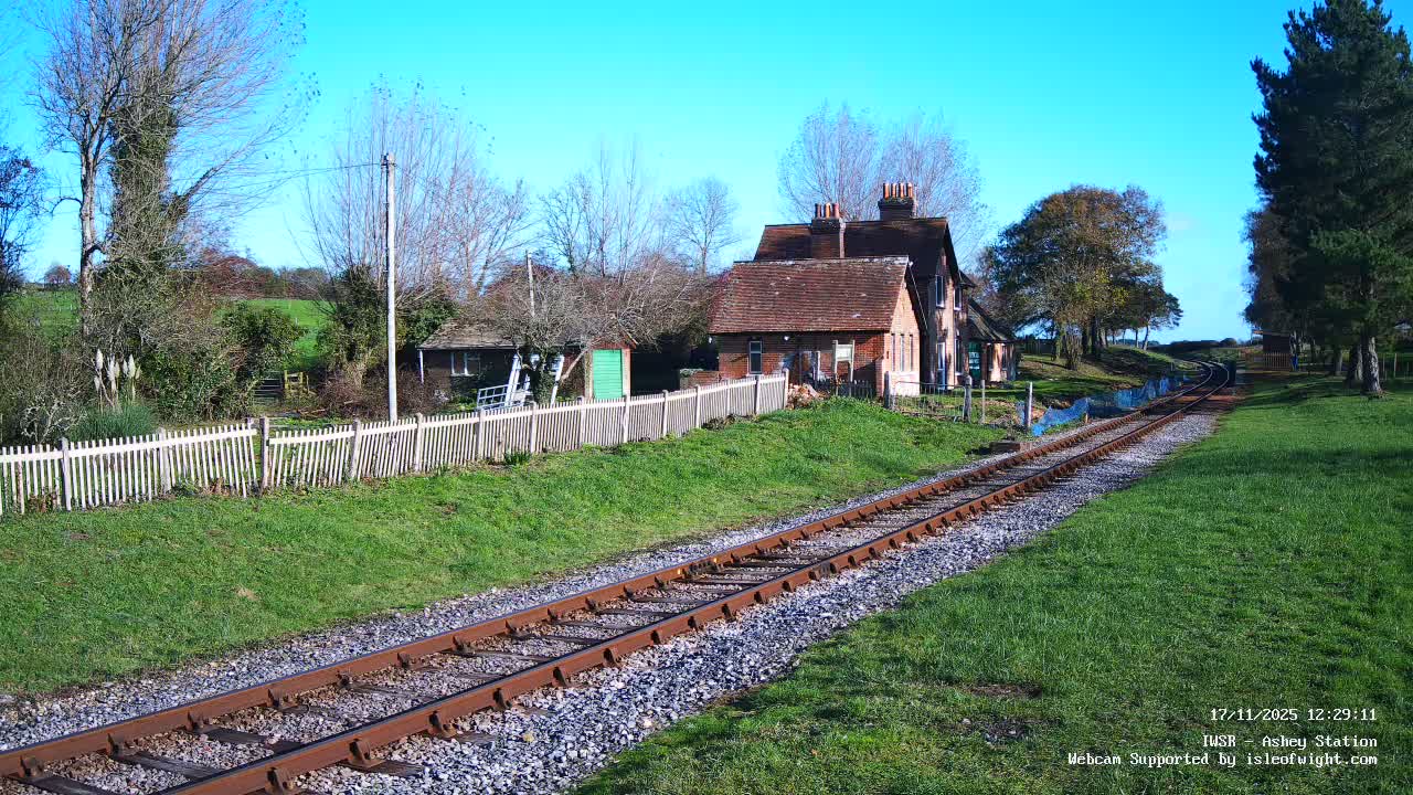 Isle of Wight Steam Railway, Ashey Station Live Cam -  Ashey, Isle of Wight, South East, England, United Kingdom