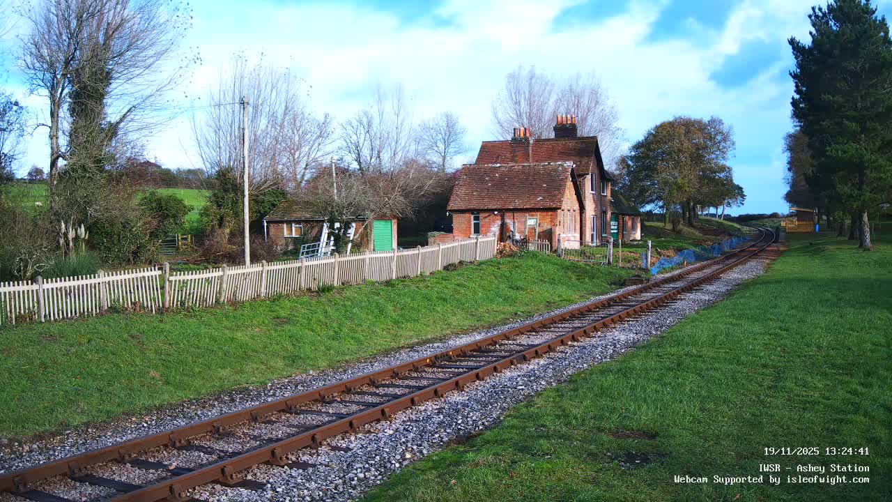 Isle of Wight Steam Railway, Ashey Station Live Cam -  Ashey, Isle of Wight, South East, England, United Kingdom