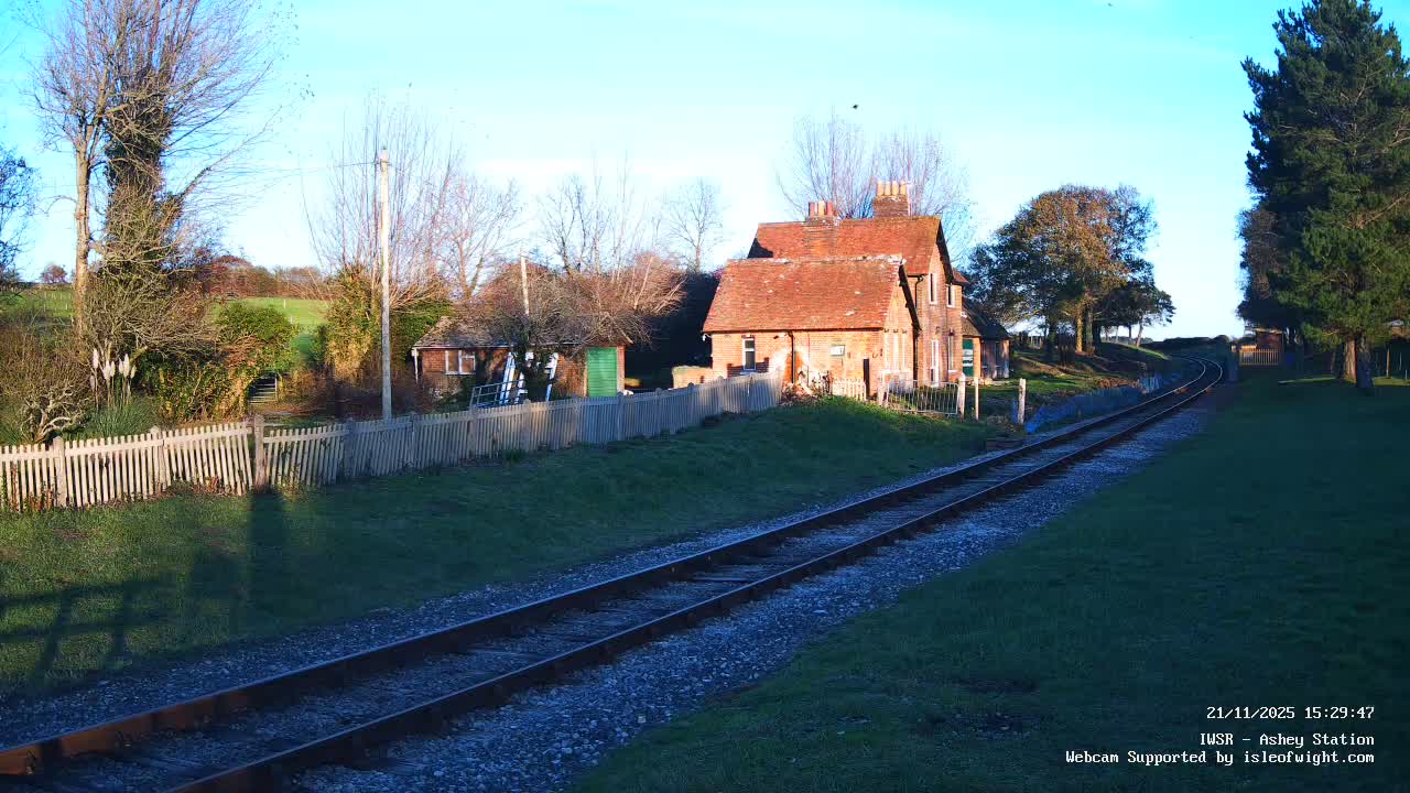 Isle of Wight Steam Railway, Ashey Station Live Cam -  Ashey, Isle of Wight, South East, England, United Kingdom