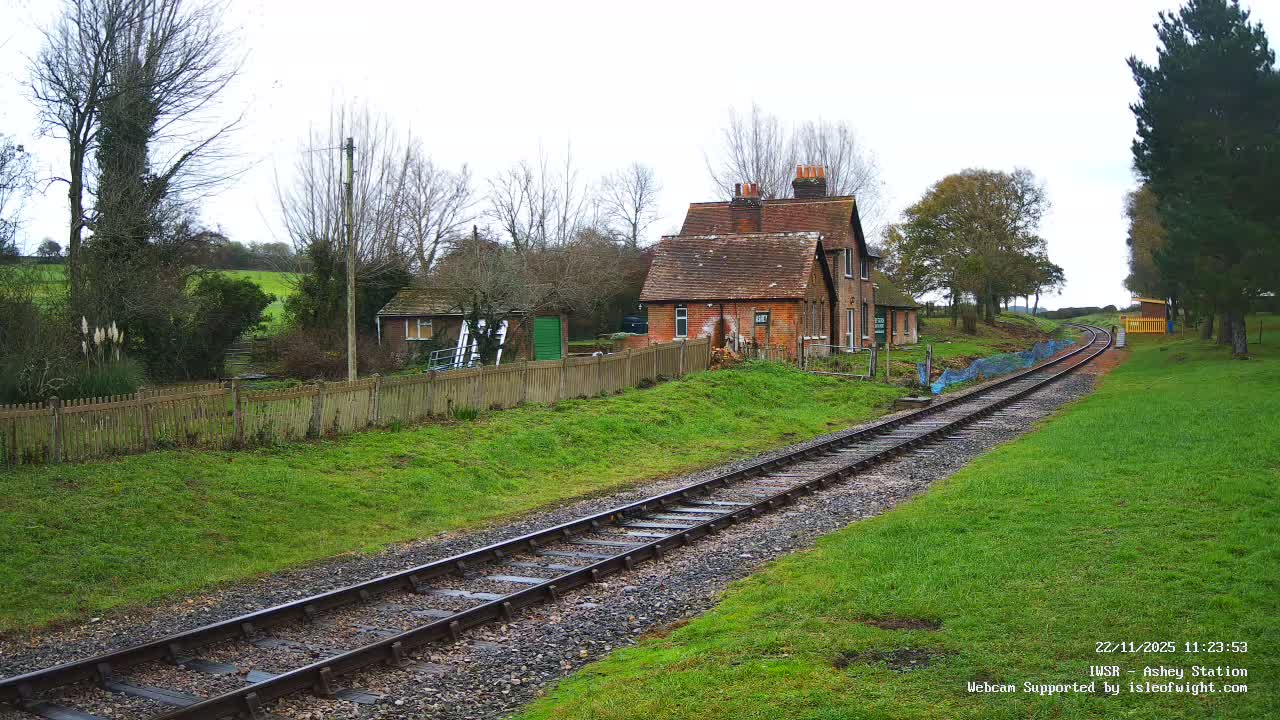 Isle of Wight Steam Railway, Ashey Station Live Cam -  Ashey, Isle of Wight, South East, England, United Kingdom
