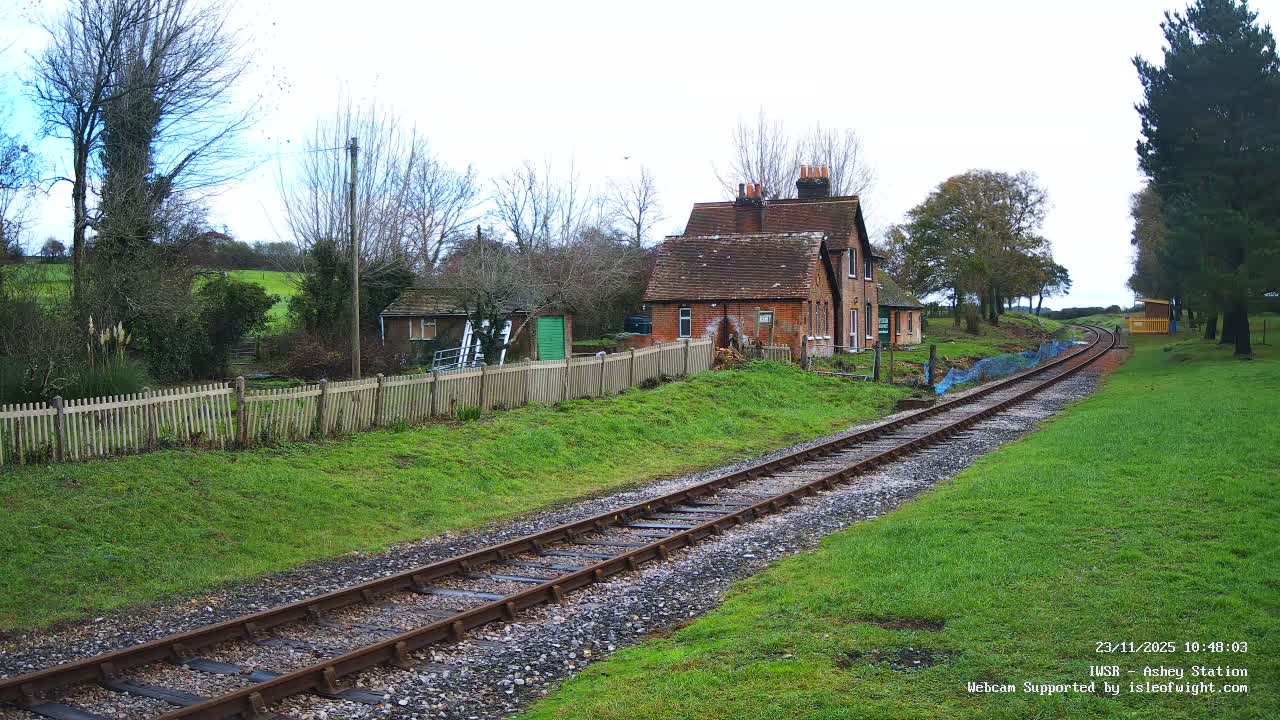 Isle of Wight Steam Railway, Ashey Station Live Cam -  Ashey, Isle of Wight, South East, England, United Kingdom