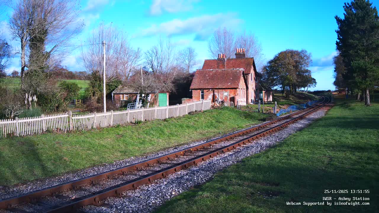 Isle of Wight Steam Railway, Ashey Station Live Cam -  Ashey, Isle of Wight, South East, England, United Kingdom
