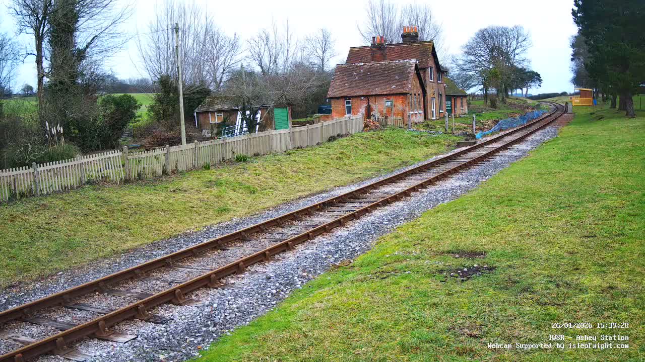 Isle of Wight Steam Railway, Ashey Station Live Cam -  Ashey, Isle of Wight, South East, England, United Kingdom