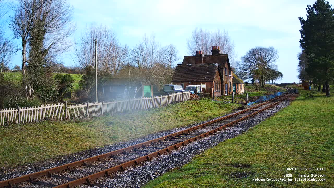 Isle of Wight Steam Railway, Ashey Station Live Cam -  Ashey, Isle of Wight, South East, England, United Kingdom
