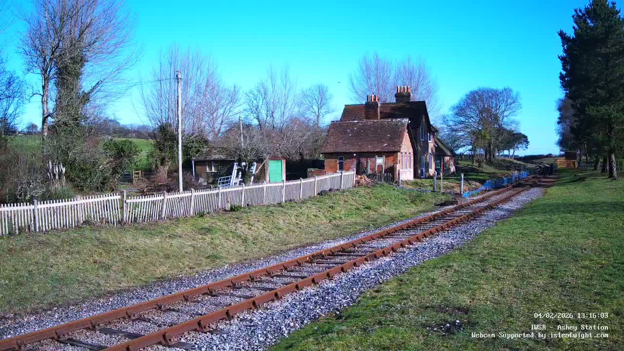 Isle of Wight Steam Railway, Ashey Station Live Cam -  Ashey, Isle of Wight, South East, England, United Kingdom