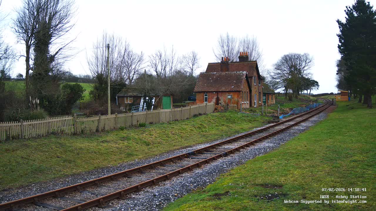 Isle of Wight Steam Railway, Ashey Station Live Cam -  Ashey, Isle of Wight, South East, England, United Kingdom