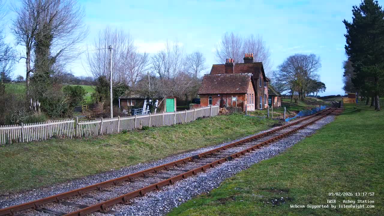 Isle of Wight Steam Railway, Ashey Station Live Cam -  Ashey, Isle of Wight, South East, England, United Kingdom