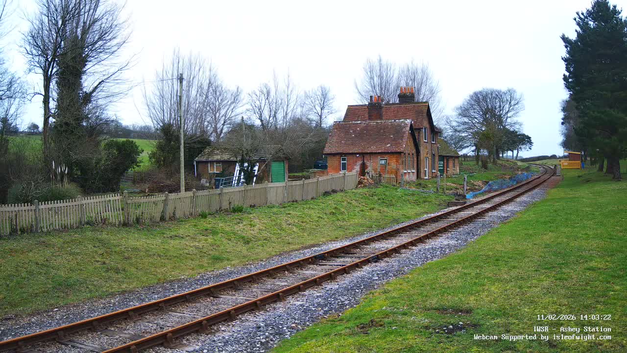 Isle of Wight Steam Railway, Ashey Station Live Cam -  Ashey, Isle of Wight, South East, England, United Kingdom