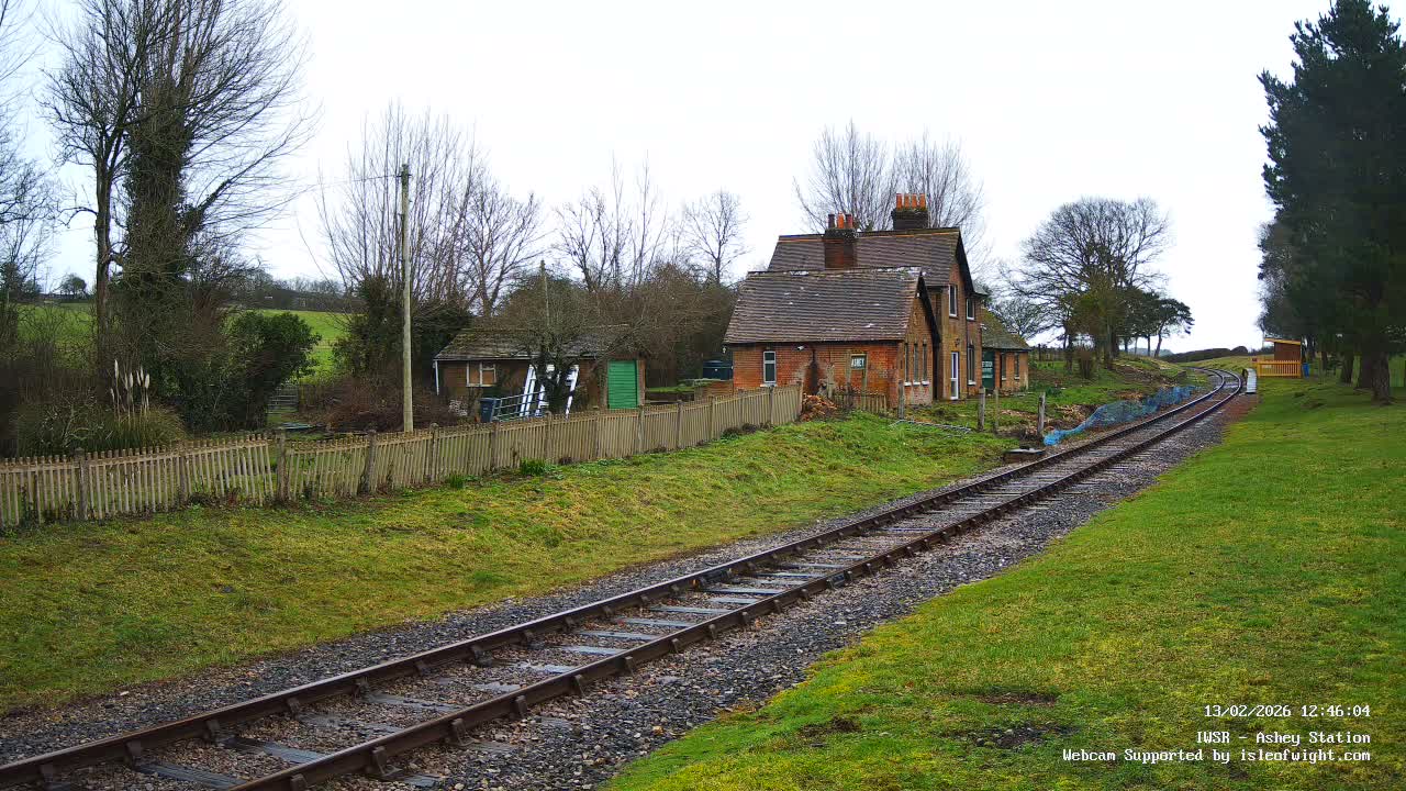 Isle of Wight Steam Railway, Ashey Station Live Cam -  Ashey, Isle of Wight, South East, England, United Kingdom