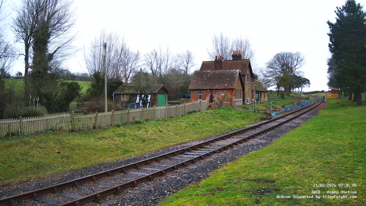 Isle of Wight Steam Railway, Ashey Station Live Cam -  Ashey, Isle of Wight, South East, England, United Kingdom