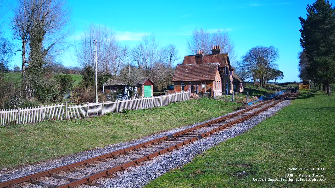 Isle of Wight Steam Railway, Ashey Station Live Cam -  Ashey, Isle of Wight, South East, England, United Kingdom
