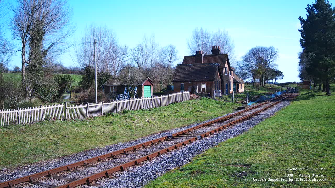 Isle of Wight Steam Railway, Ashey Station Live Cam -  Ashey, Isle of Wight, South East, England, United Kingdom