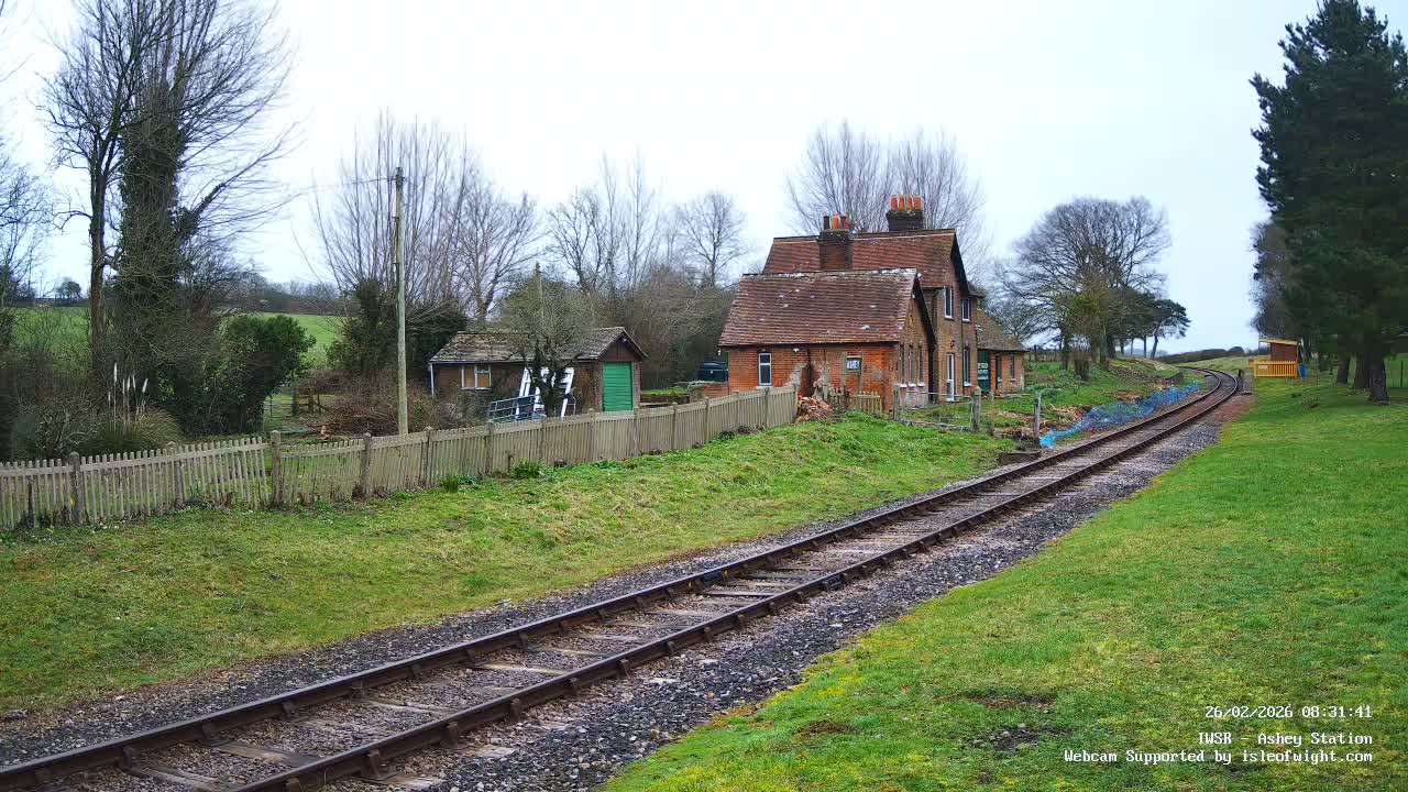 Isle of Wight Steam Railway, Ashey Station Live Cam -  Ashey, Isle of Wight, South East, England, United Kingdom
