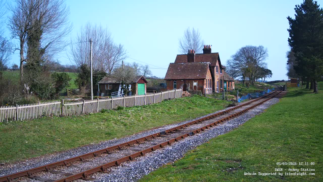 Isle of Wight Steam Railway, Ashey Station Live Cam -  Ashey, Isle of Wight, South East, England, United Kingdom