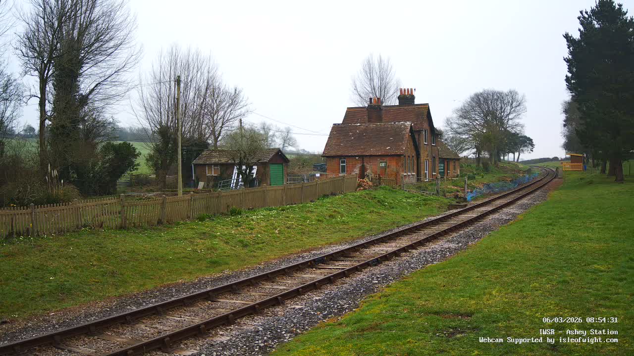 Isle of Wight Steam Railway, Ashey Station Live Cam -  Ashey, Isle of Wight, South East, England, United Kingdom