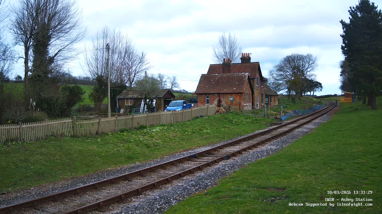 Isle of Wight Steam Railway, Ashey Station Live Cam -  Ashey, Isle of Wight, South East, England, United Kingdom