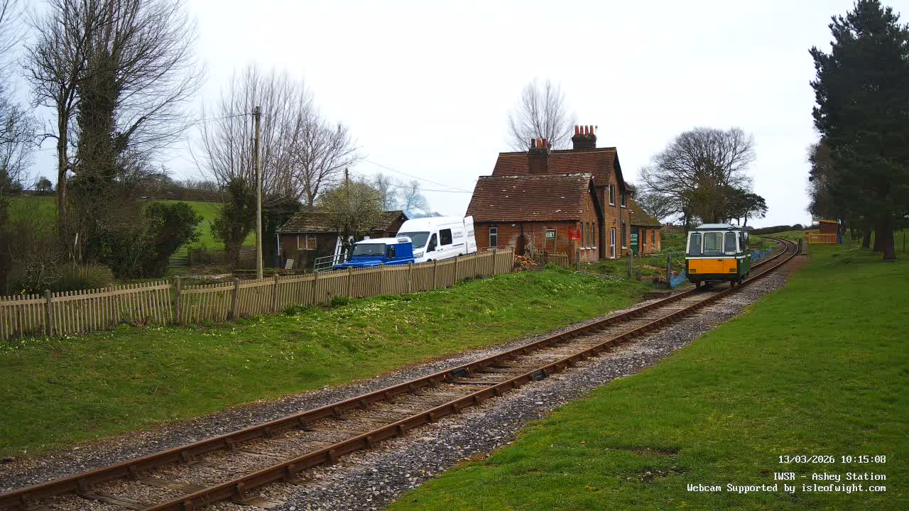 Isle of Wight Steam Railway, Ashey Station Live Cam -  Ashey, Isle of Wight, South East, England, United Kingdom