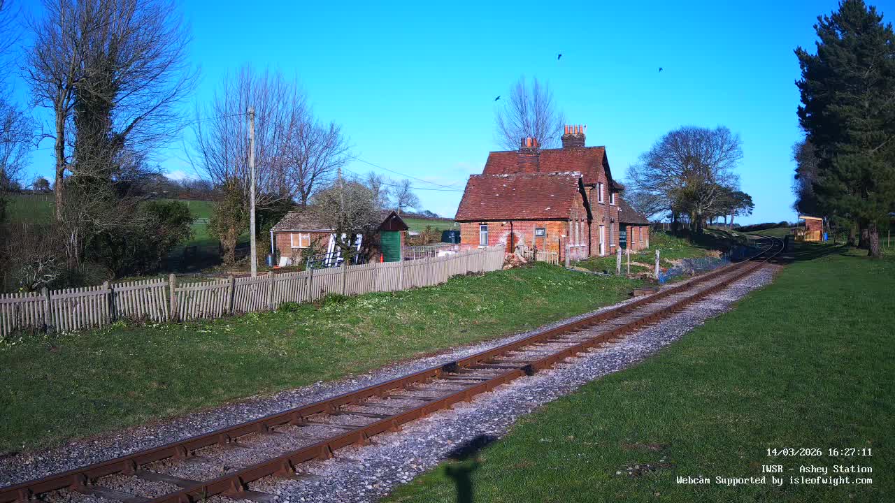 Isle of Wight Steam Railway, Ashey Station Live Cam -  Ashey, Isle of Wight, South East, England, United Kingdom