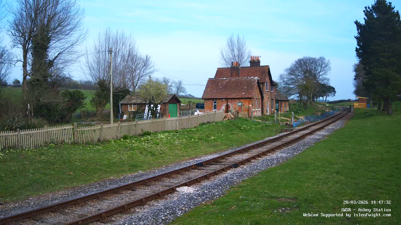 Isle of Wight Steam Railway, Ashey Station Live Cam -  Ashey, Isle of Wight, South East, England, United Kingdom