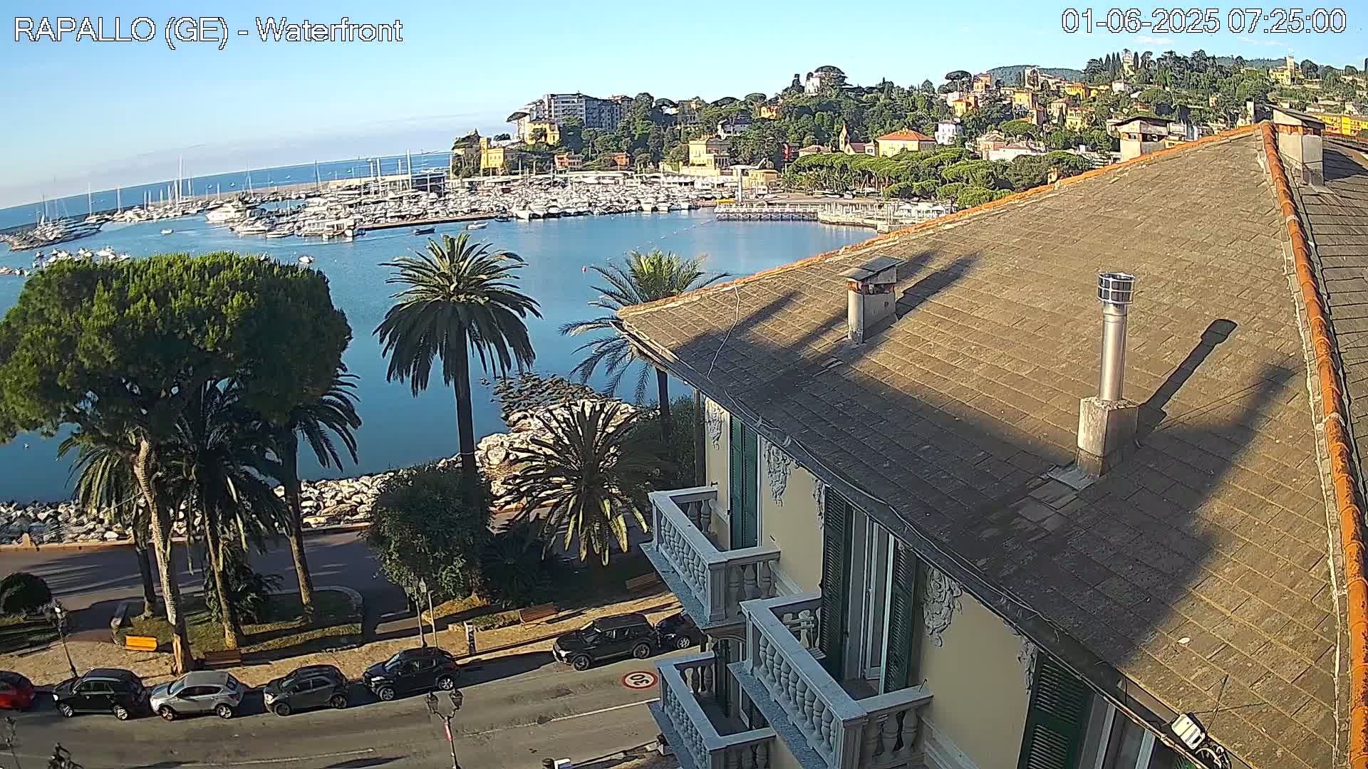 Rapallo Vittorio Veneto Coast Live Cam - Genoa, Liguria, Italy