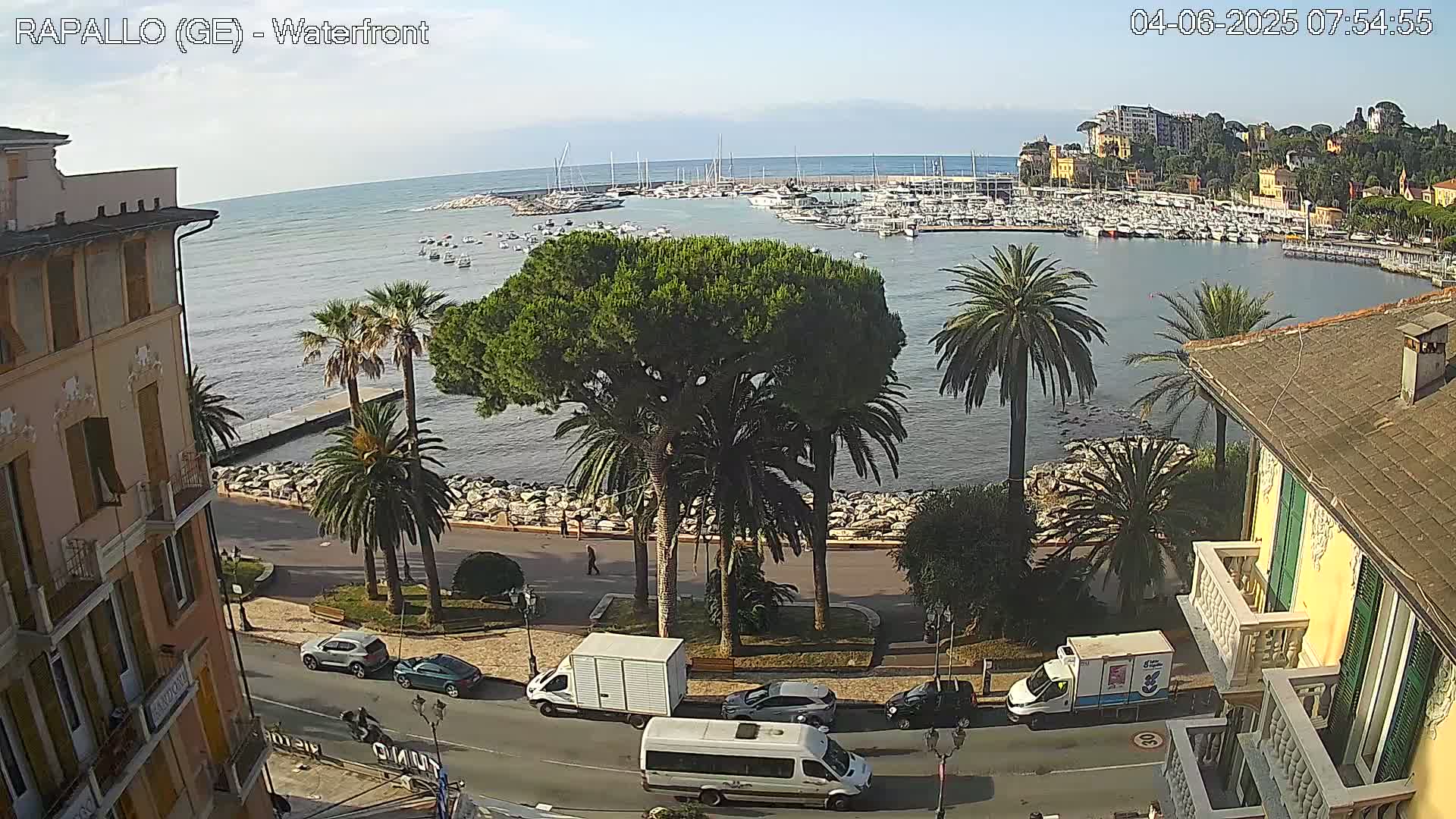 Rapallo Vittorio Veneto Coast Live Cam - Genoa, Liguria, Italy