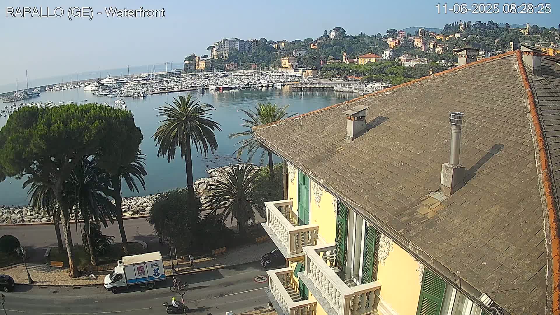 Rapallo Vittorio Veneto Coast Live Cam - Genoa, Liguria, Italy