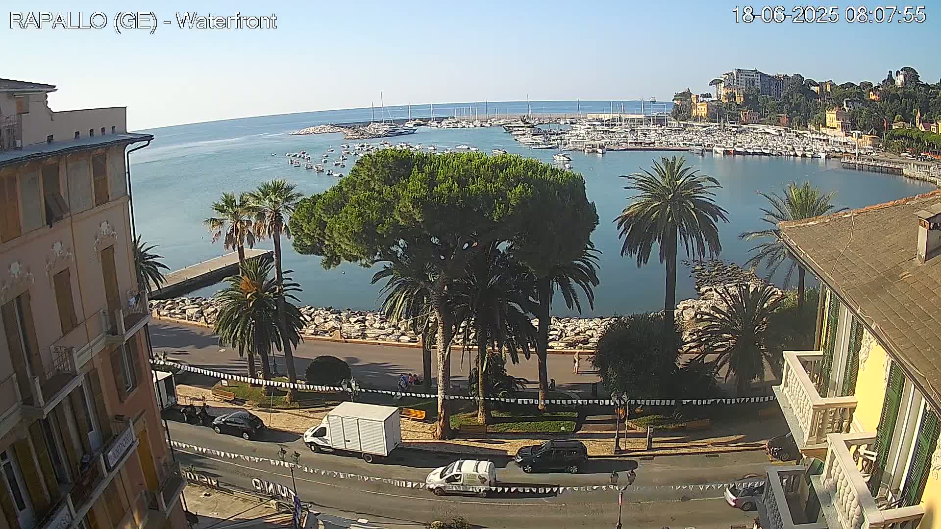 Rapallo Vittorio Veneto Coast Live Cam - Genoa, Liguria, Italy