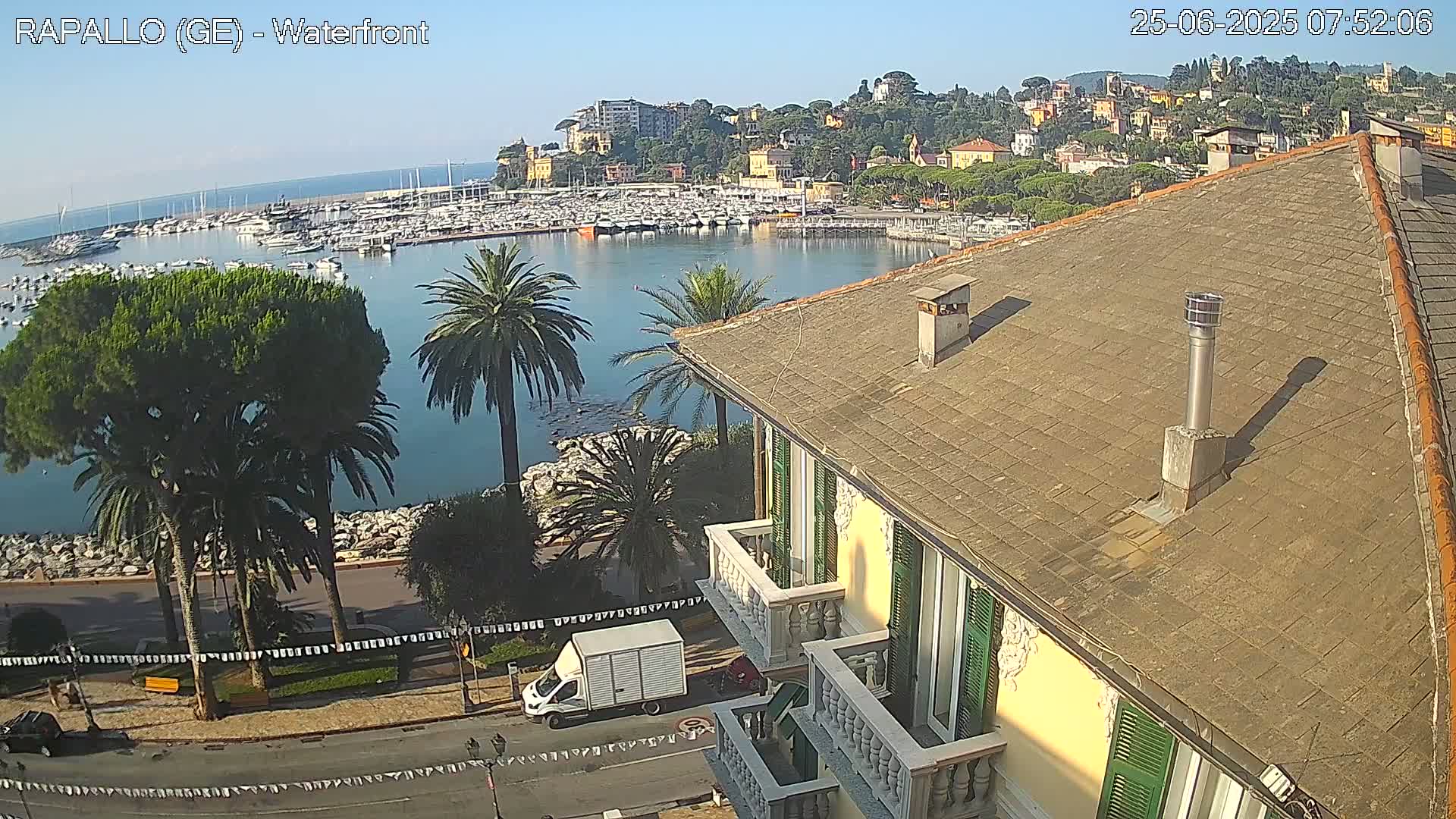 Rapallo Vittorio Veneto Coast Live Cam - Genoa, Liguria, Italy