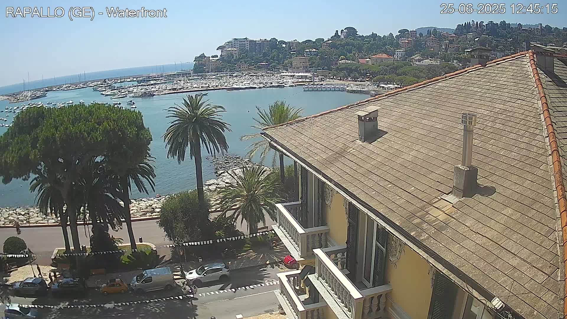 Rapallo Vittorio Veneto Coast Live Cam - Genoa, Liguria, Italy