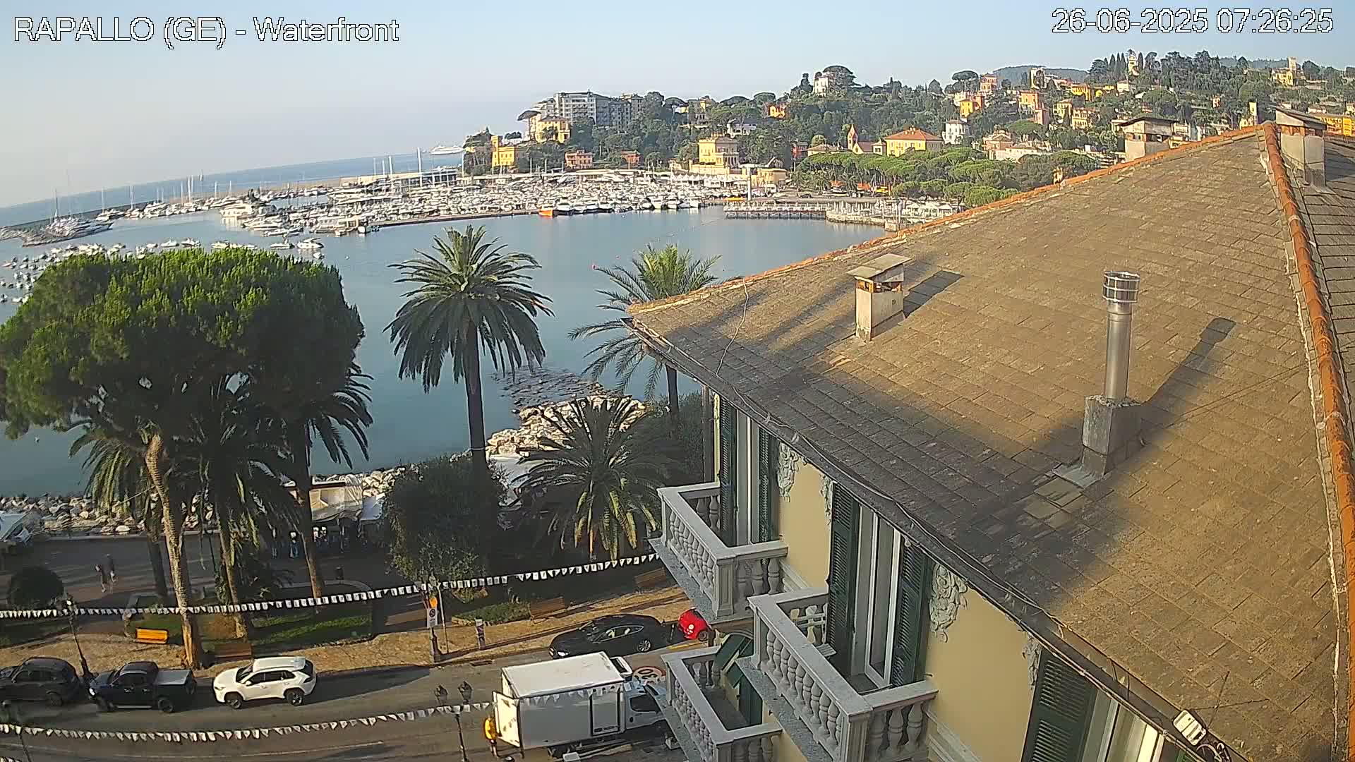 Rapallo Vittorio Veneto Coast Live Cam - Genoa, Liguria, Italy
