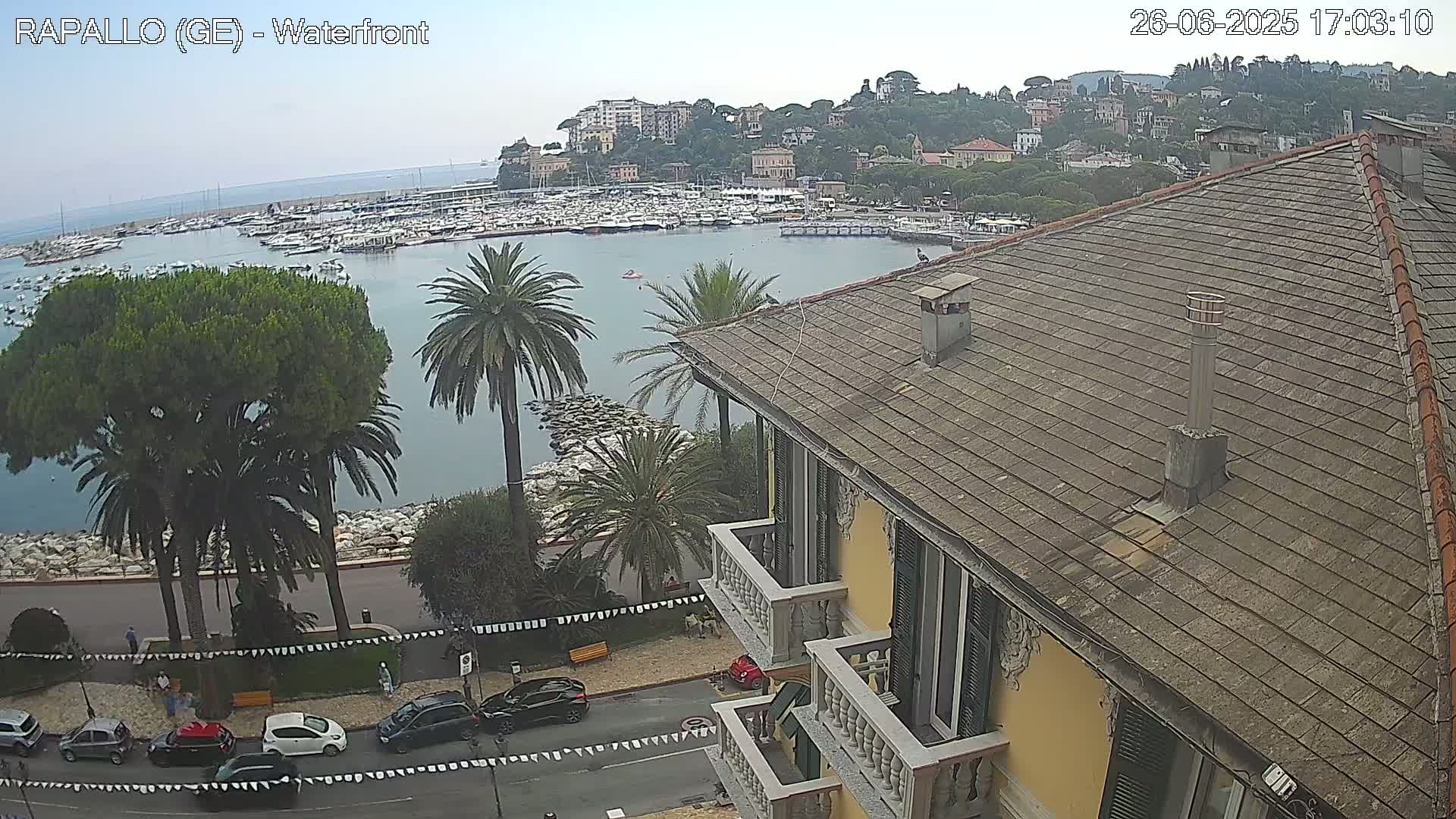 Rapallo Vittorio Veneto Coast Live Cam - Genoa, Liguria, Italy