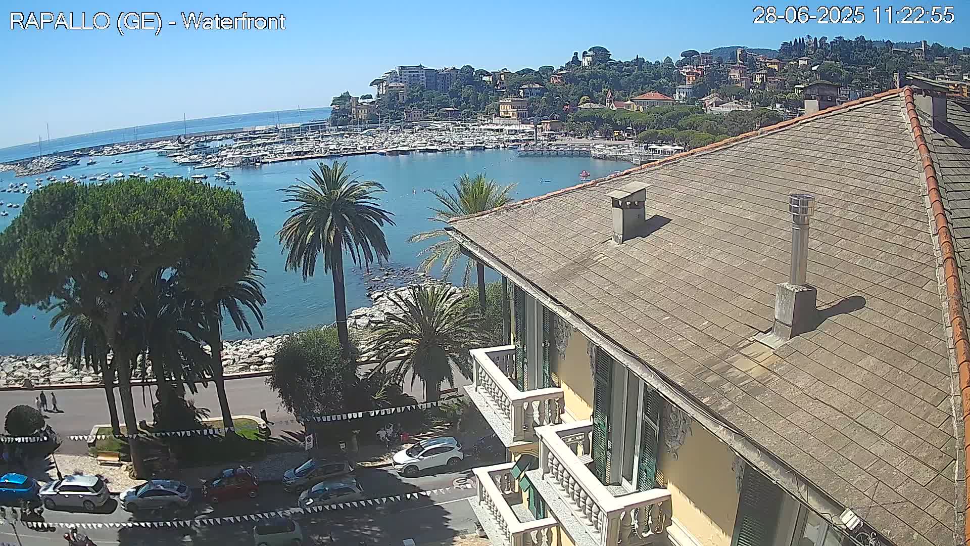 Rapallo Vittorio Veneto Coast Live Cam - Genoa, Liguria, Italy