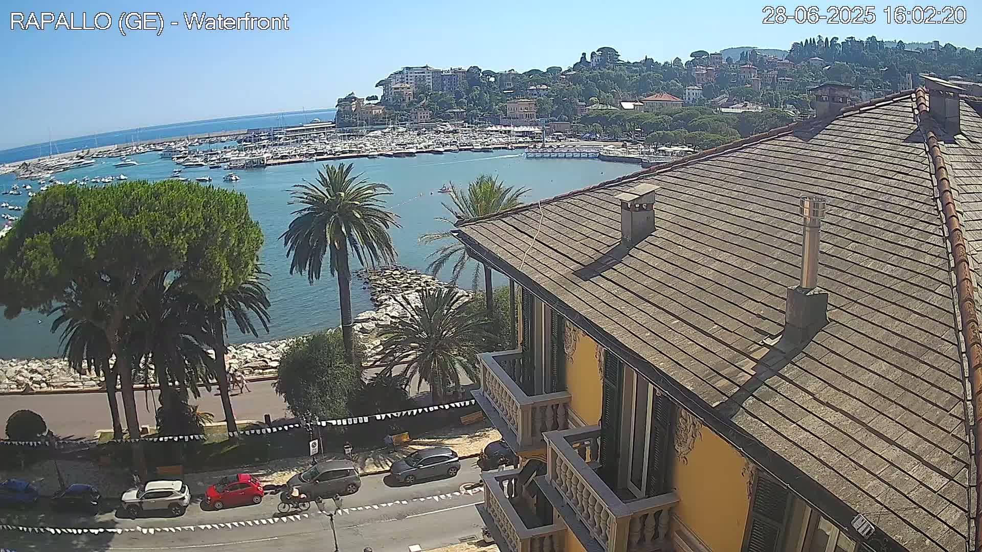 Rapallo Vittorio Veneto Coast Live Cam - Genoa, Liguria, Italy