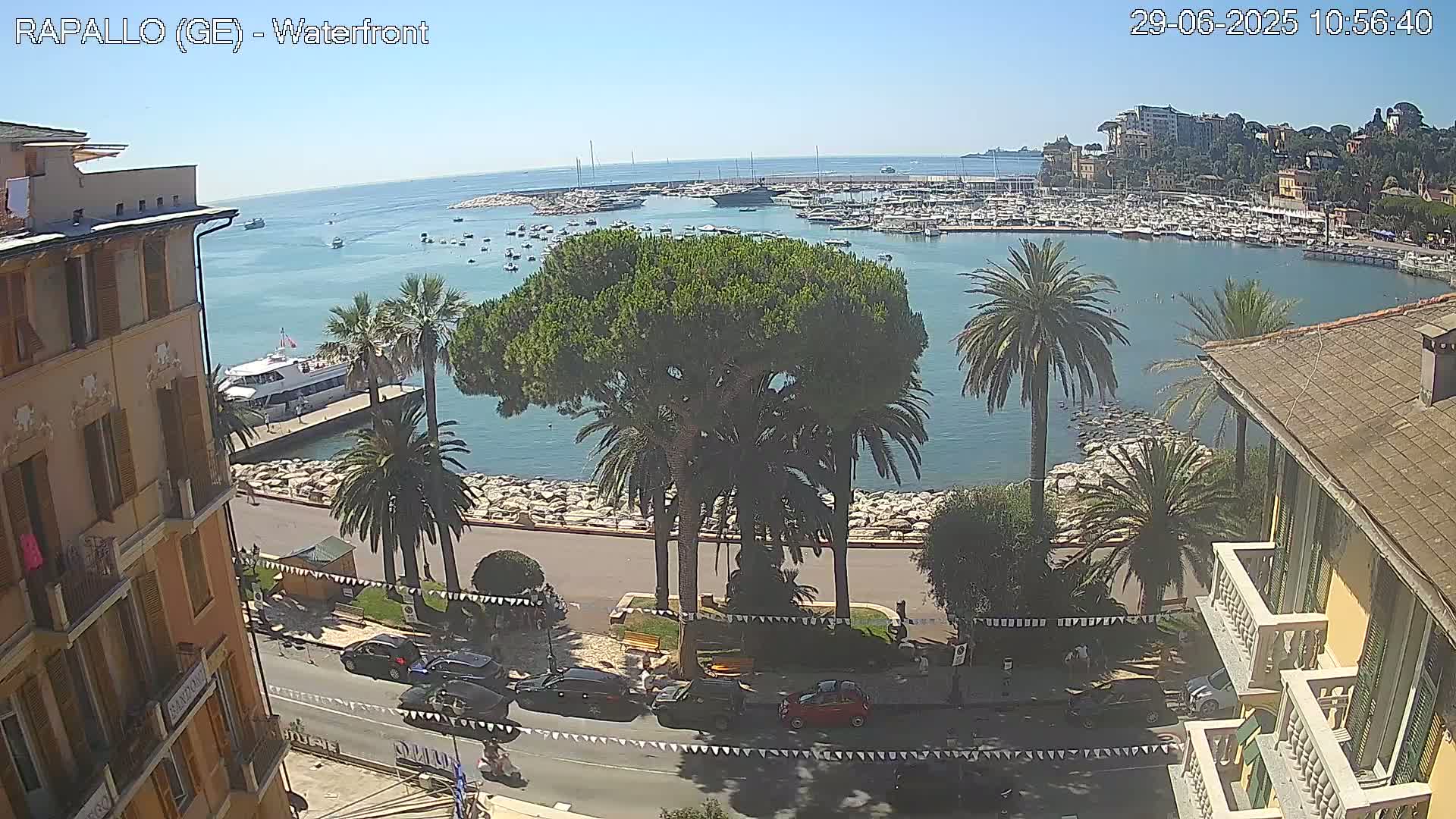 Rapallo Vittorio Veneto Coast Live Cam - Genoa, Liguria, Italy