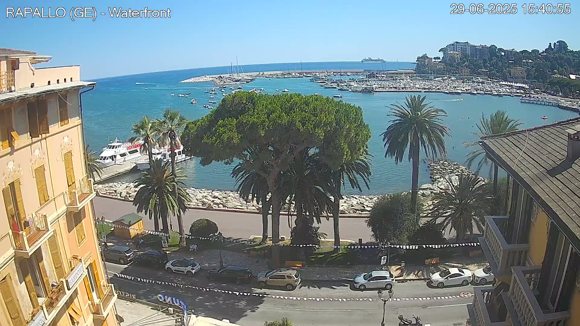 Rapallo Vittorio Veneto Coast Live Cam - Genoa, Liguria, Italy