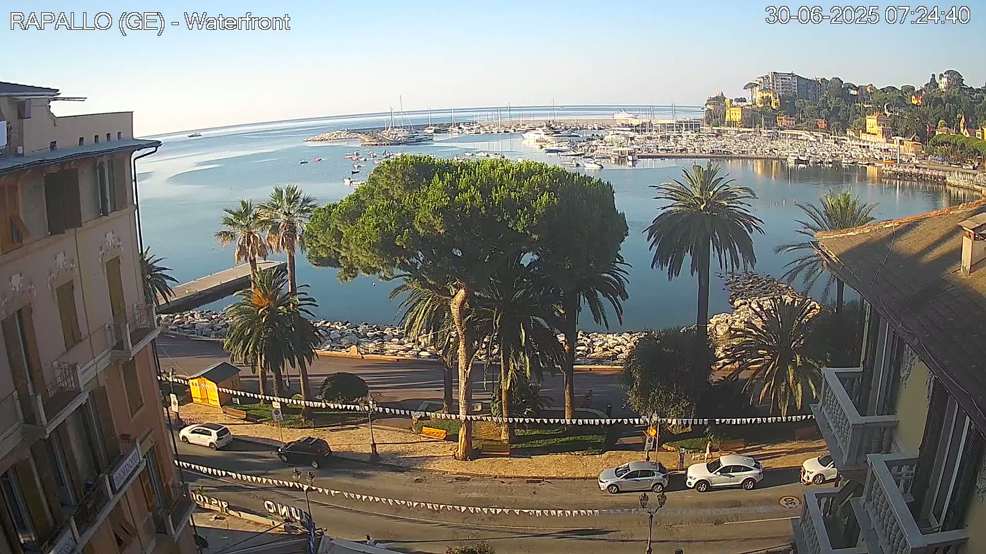 Rapallo Vittorio Veneto Coast Live Cam - Genoa, Liguria, Italy