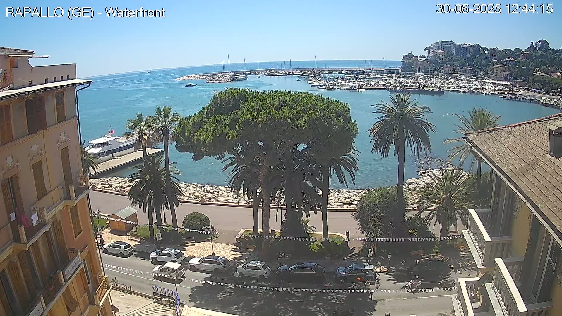 Rapallo Vittorio Veneto Coast Live Cam - Genoa, Liguria, Italy