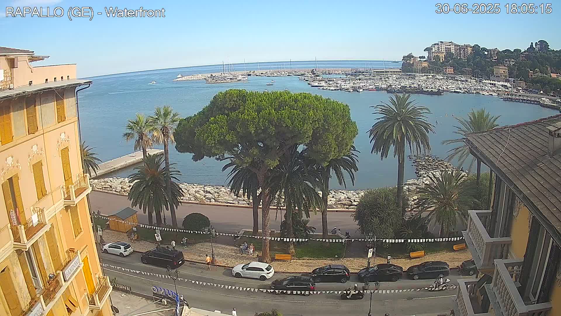 Rapallo Vittorio Veneto Coast Live Cam - Genoa, Liguria, Italy