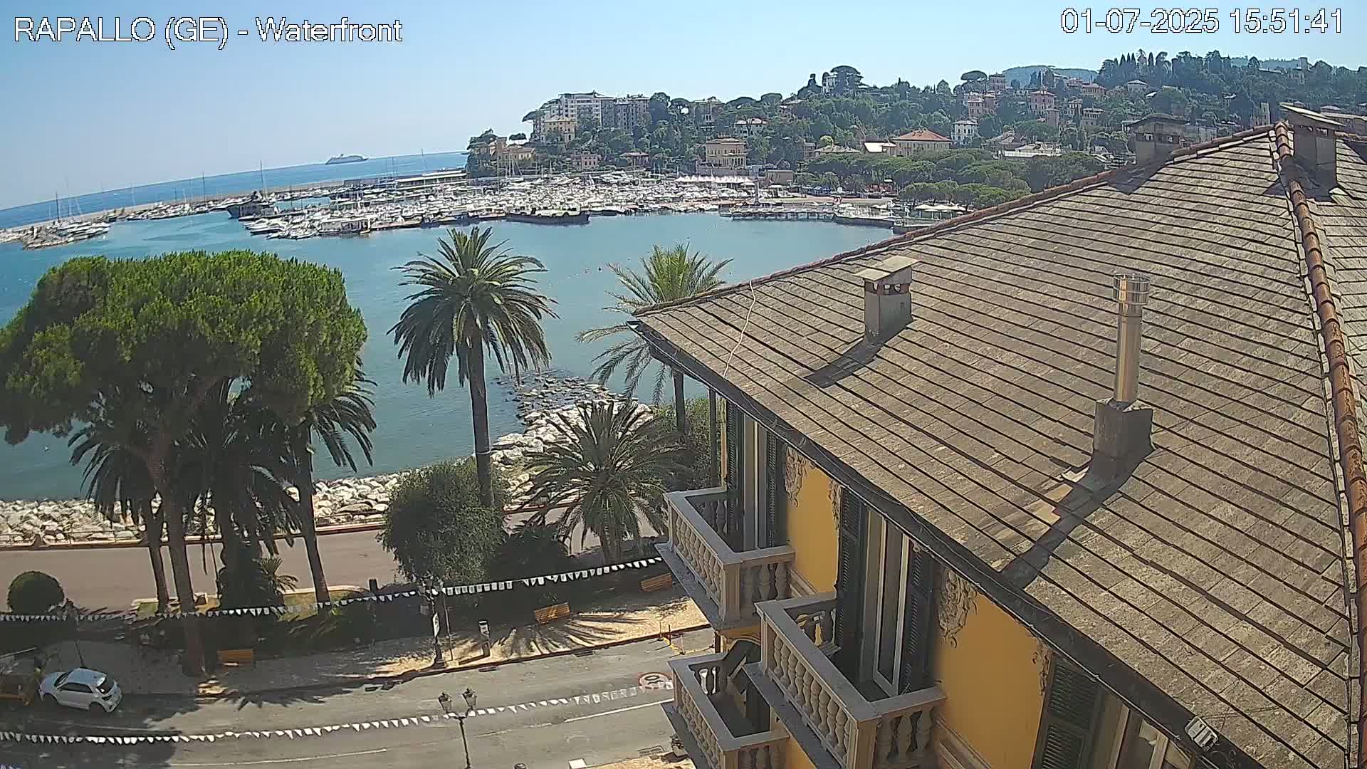 Rapallo Vittorio Veneto Coast Live Cam - Genoa, Liguria, Italy