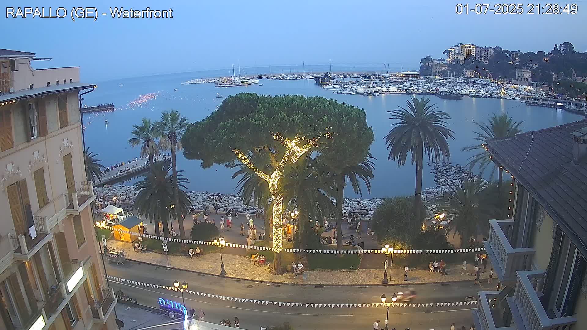 Rapallo Vittorio Veneto Coast Live Cam - Genoa, Liguria, Italy
