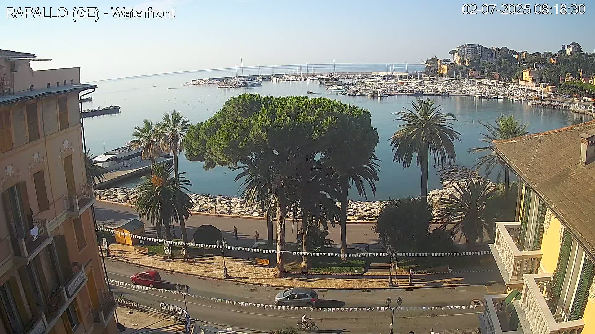 Rapallo Vittorio Veneto Coast Live Cam - Genoa, Liguria, Italy