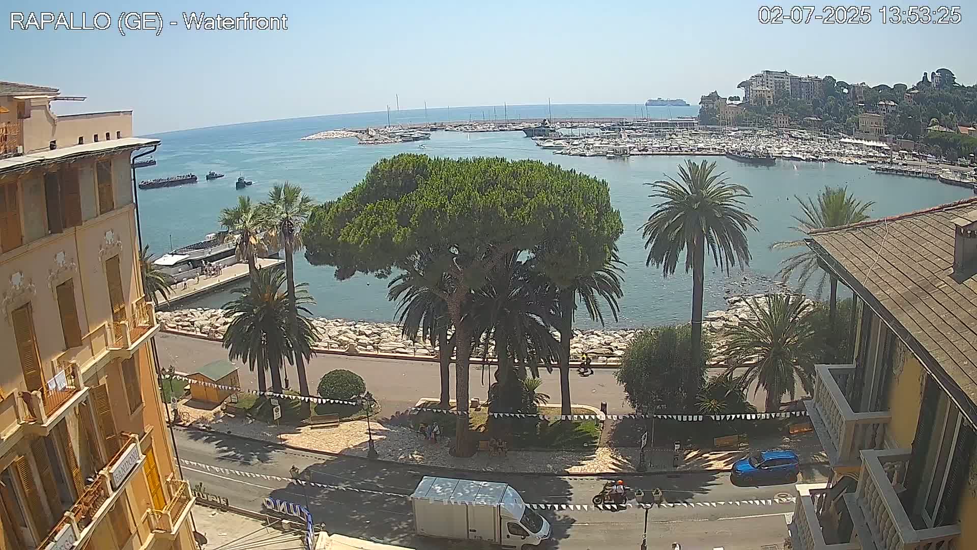 Rapallo Vittorio Veneto Coast Live Cam - Genoa, Liguria, Italy
