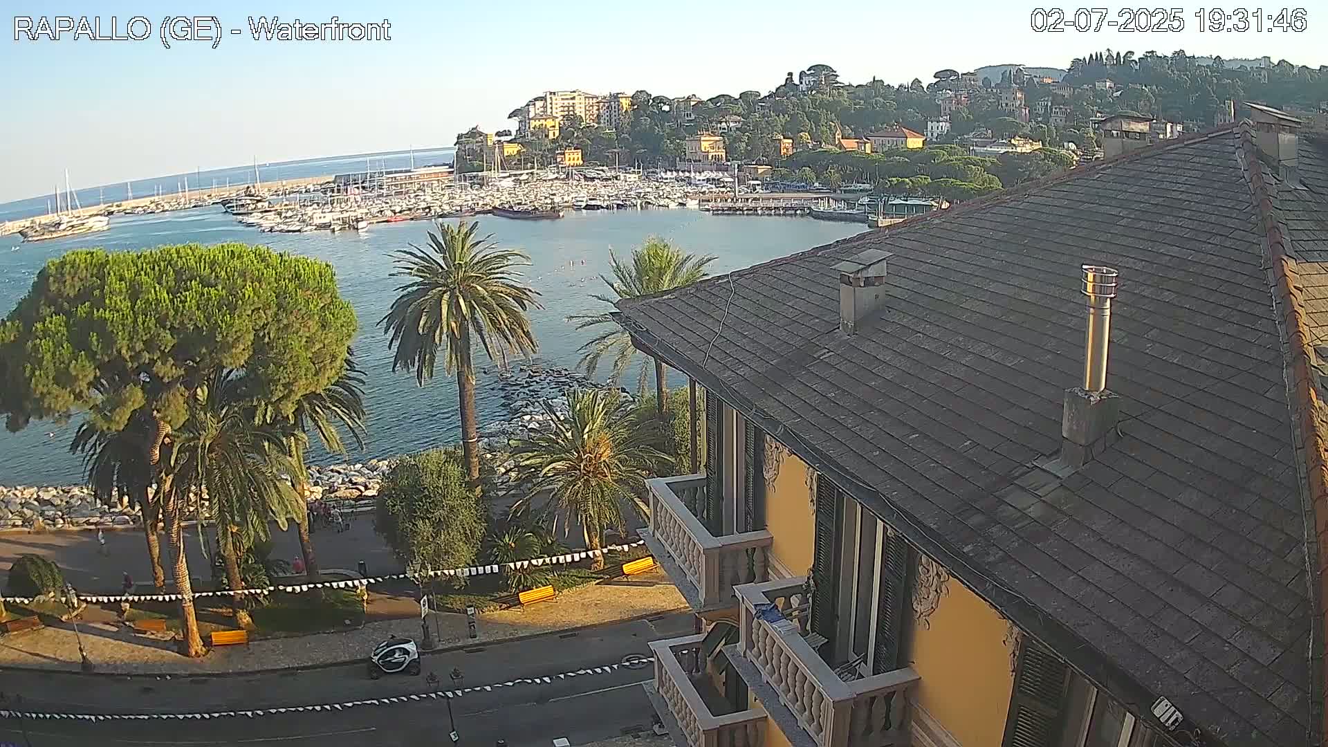 Rapallo Vittorio Veneto Coast Live Cam - Genoa, Liguria, Italy