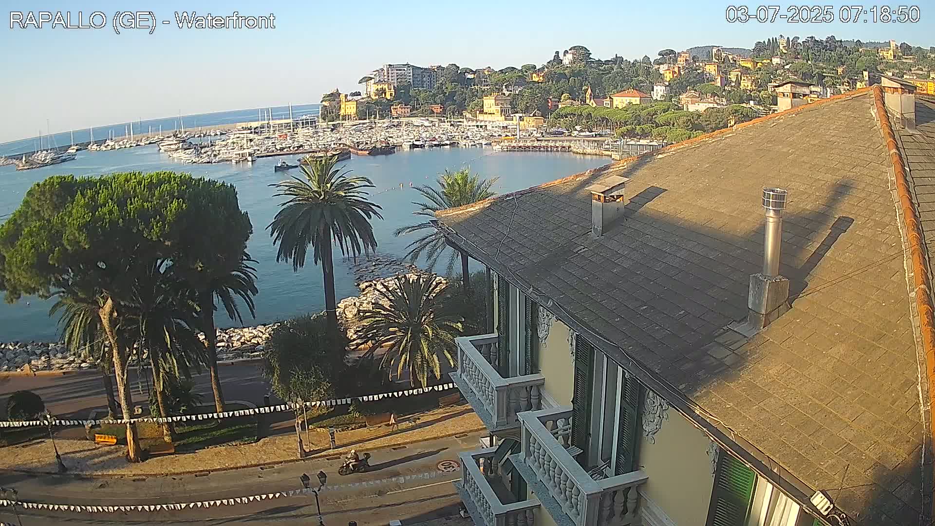 Rapallo Vittorio Veneto Coast Live Cam - Genoa, Liguria, Italy