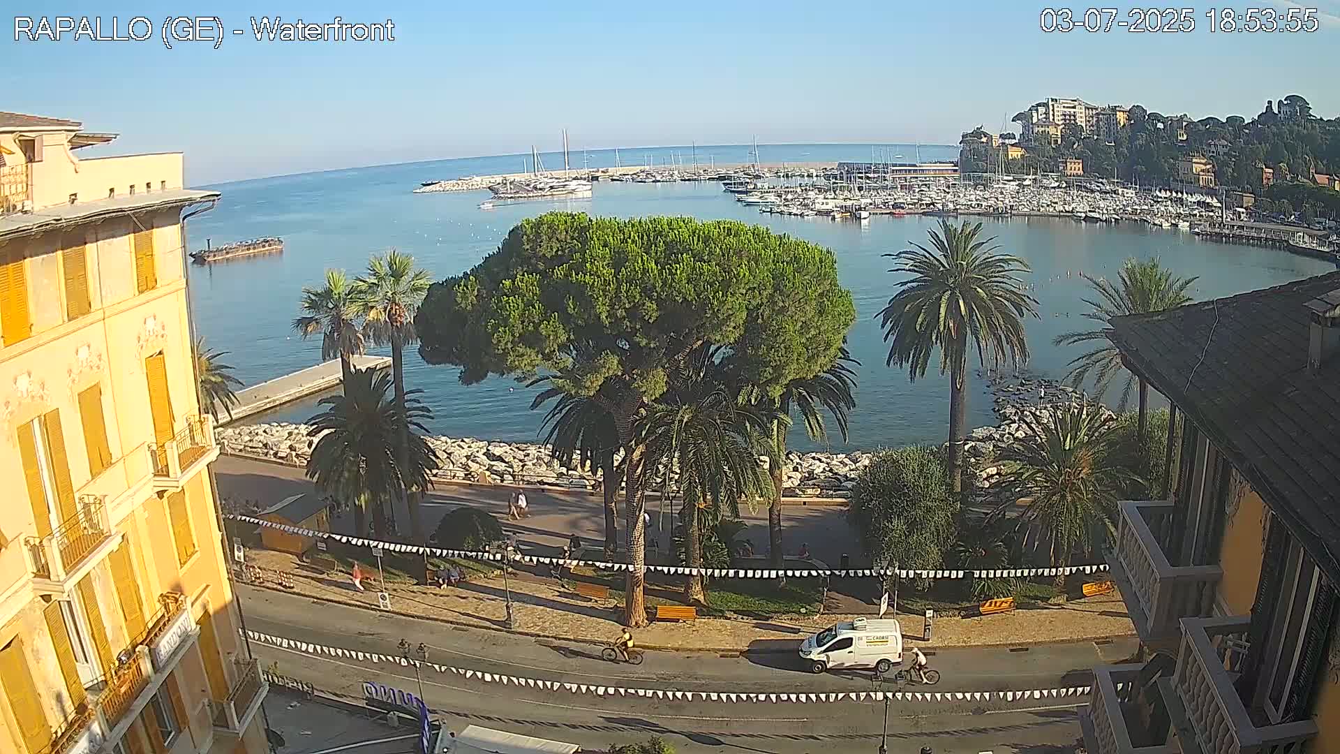 Rapallo Vittorio Veneto Coast Live Cam - Genoa, Liguria, Italy