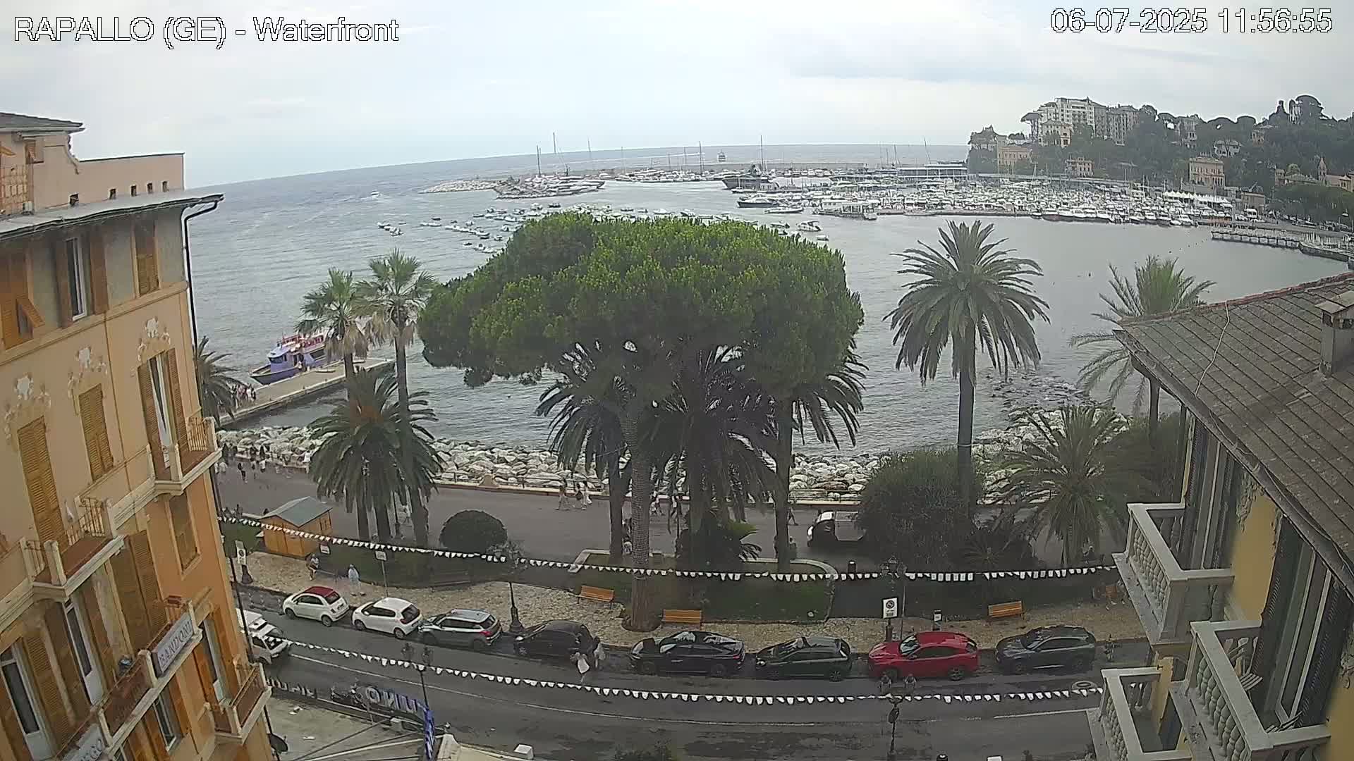 Rapallo Vittorio Veneto Coast Live Cam - Genoa, Liguria, Italy