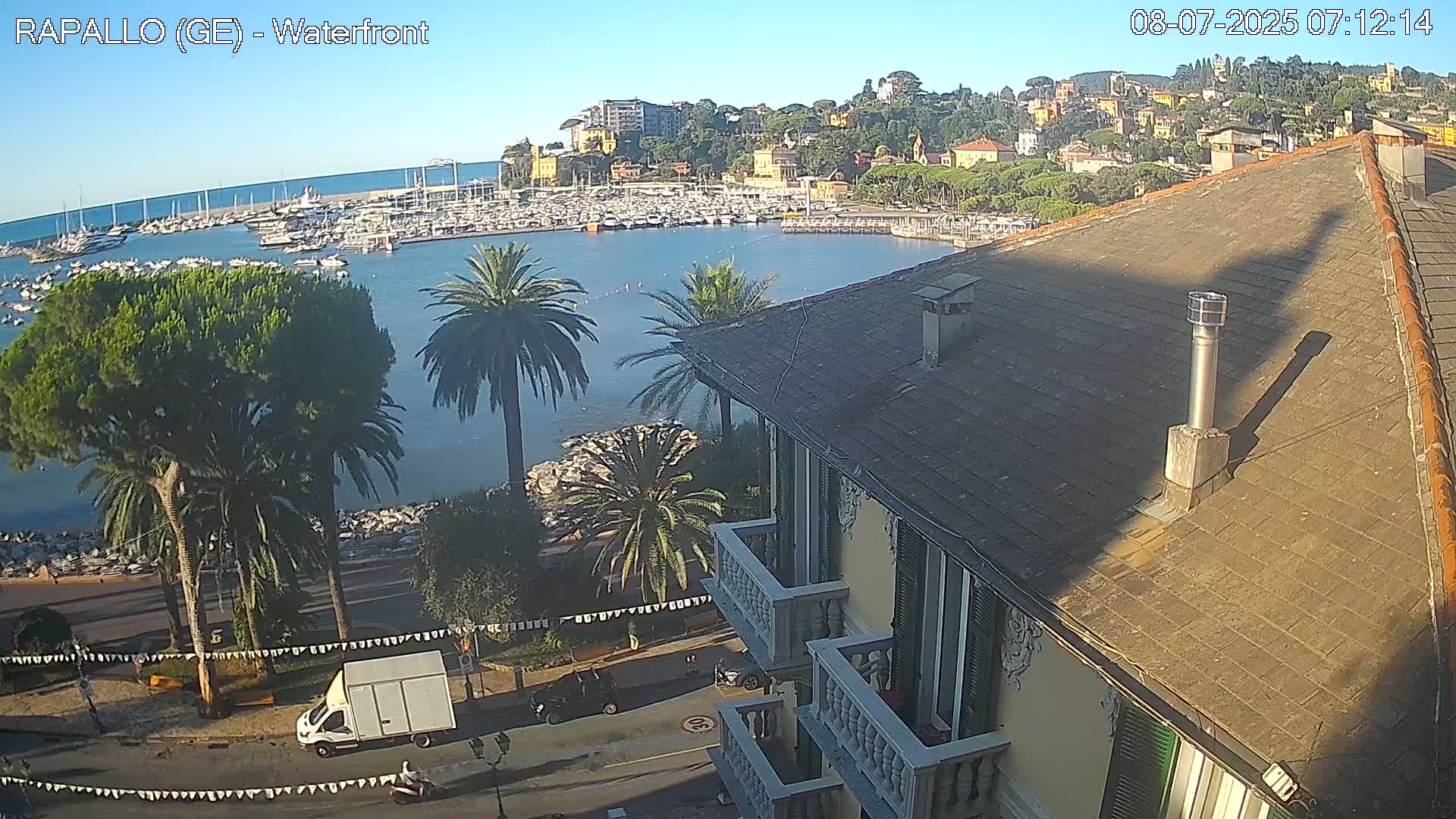 Rapallo Vittorio Veneto Coast Live Cam - Genoa, Liguria, Italy